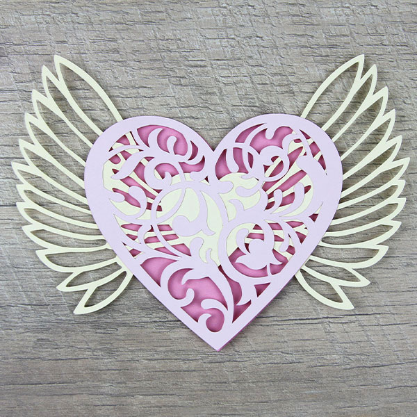 Papercut 3D Layered Heart [SVG] 1