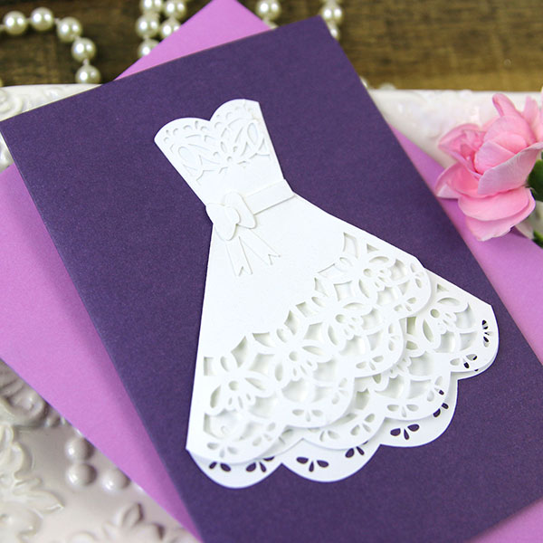 Papercut Dress Card [SVG]