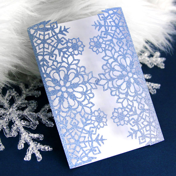 Papercut Snowflakes Card Wrap [SVG] 1