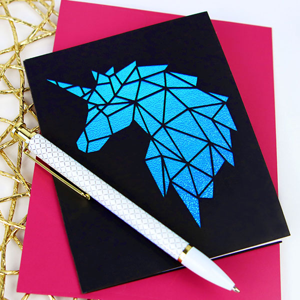 Dazzling Unicorn Card [SVG] 1