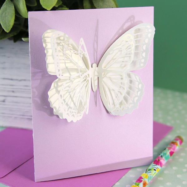 3D Butterfly Wing Card [SVG] 1