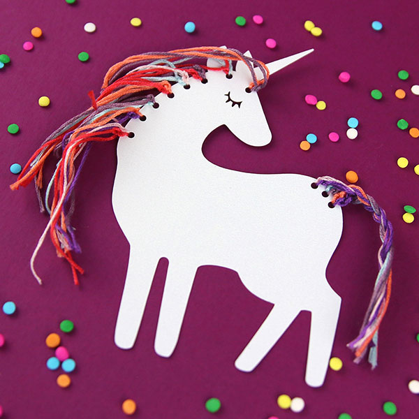 Papercut Unicorn Card [SVG] 1