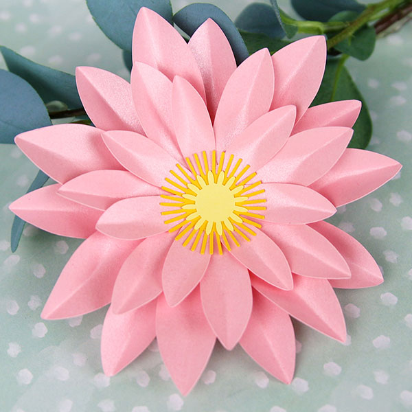 Papercut 3D Flower - Water Lily [SVG] 1