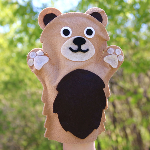 Bear Hand Puppet [SVG] 1