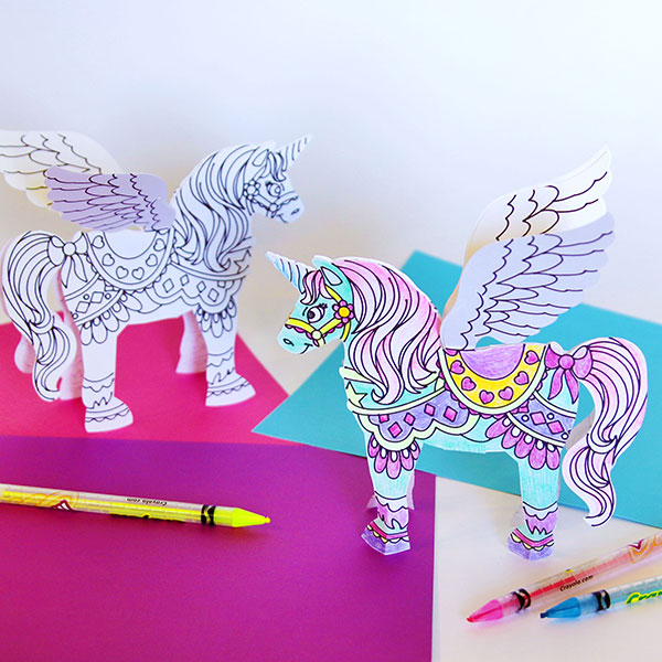 Cut & Color Unicorn [SVG] 1