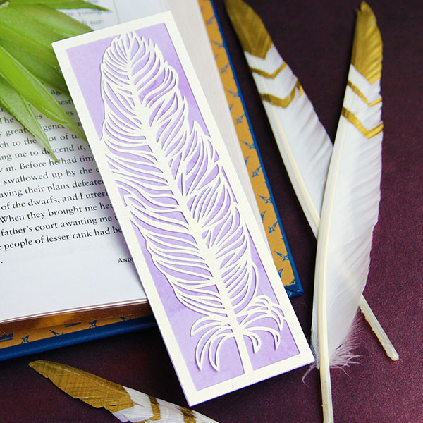 Stunning Feather Bookmark [SVG] 1