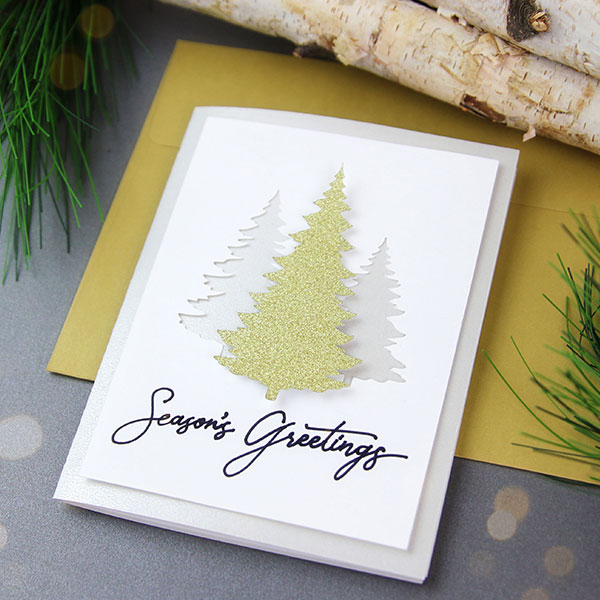 Dimensional Christmas Tree Card [SVG]