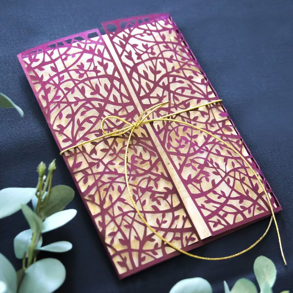 Infinite Botanical Invitation Card Wrap [SVG] 1