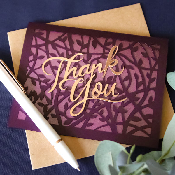 Infinite Botanical Thank You Card [SVG]