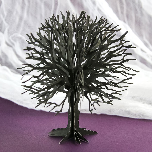 3D Haunted Halloween Tree [SVG] 1