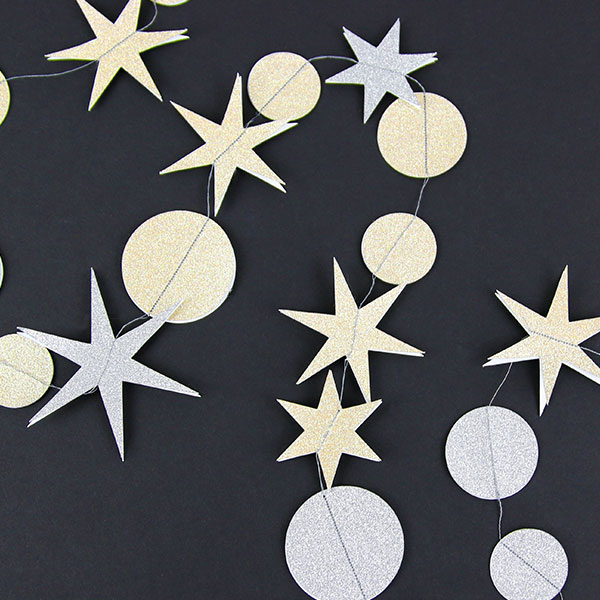 Stars and Dots Garland [SVG] 1
