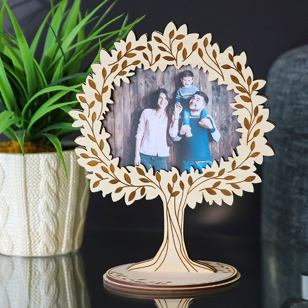 Family Tree Tabletop Photo Frame (Laser Cutting) | Cutting Machine & Laser  Cutting Designs | Craft Genesis