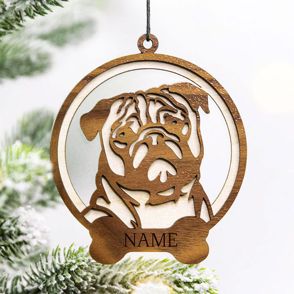 Doug the pug ornament hotsell