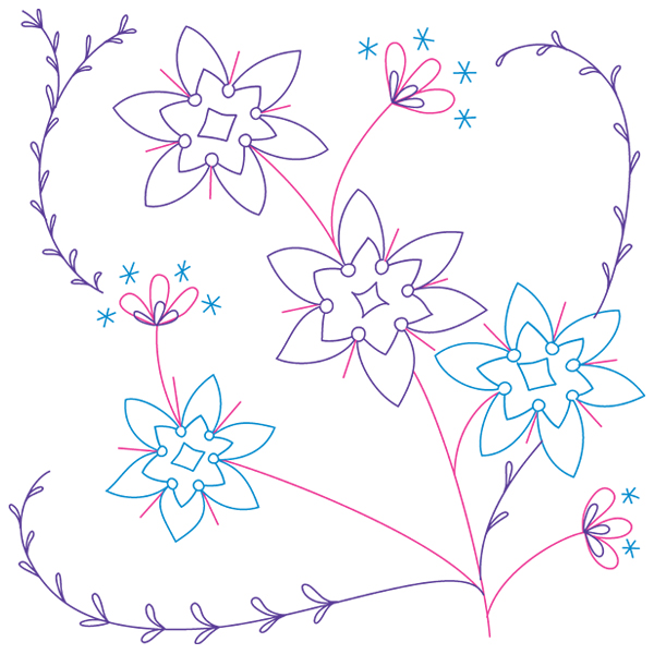 Flowers and Vines [SVG, DXF]