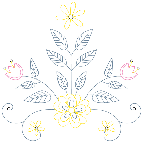 Flower Cabriole [SVG, DXF]