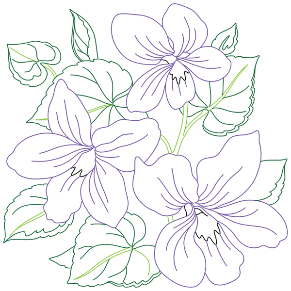 Violet Sketch [SVG, DXF]