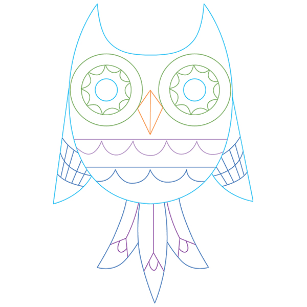 Owl Eyes on You - Owl 5 [SVG, DXF]