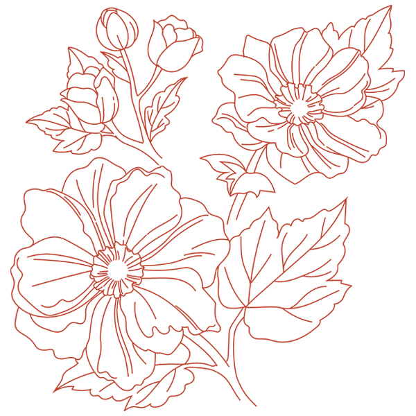 Anemone Botanical [SVG, DXF]