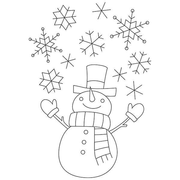 Snowman in Winter Wonderland [SVG, DXF]