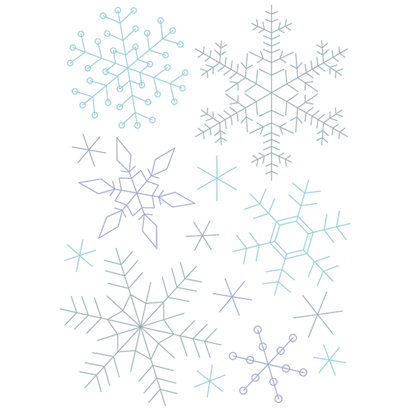 Snowflakes Aplenty [SVG, DXF]