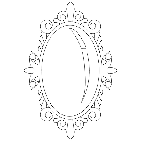 Fairytale Mirror [SVG, DXF]