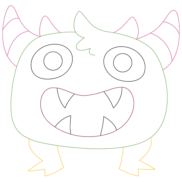Monster In Song [SVG, DXF]