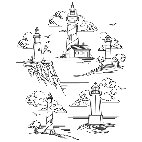 Light On the Horizon Collage [SVG, DXF]