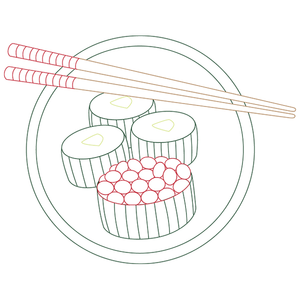 Sushi on Wednesday [SVG, DXF]