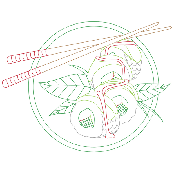 Sushi on Friday [SVG, DXF]
