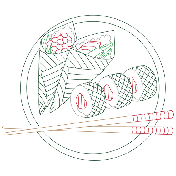 Sushi on Saturday [SVG, DXF]