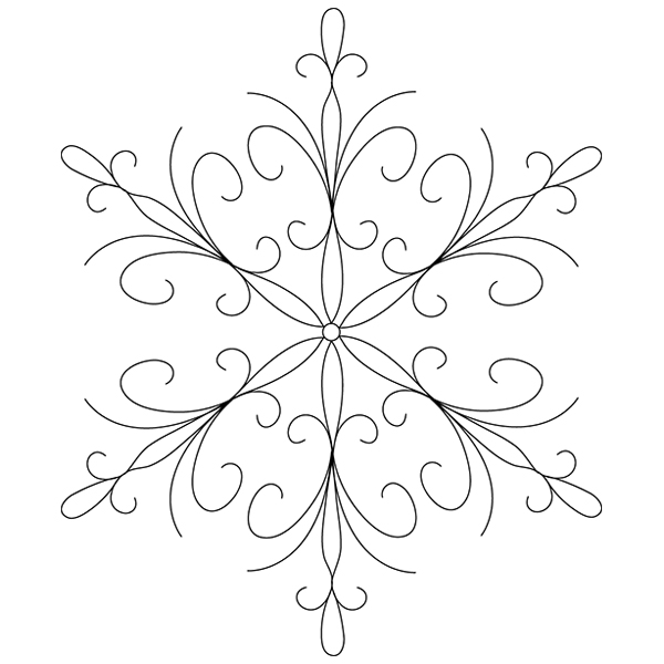 Delicate Snowflake Symmetry [SVG, DXF]