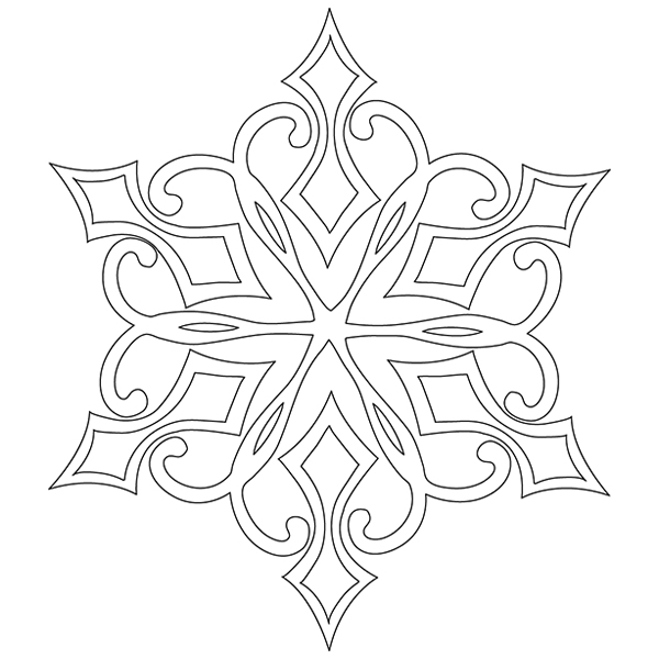 Starry Snowflake [SVG, DXF]