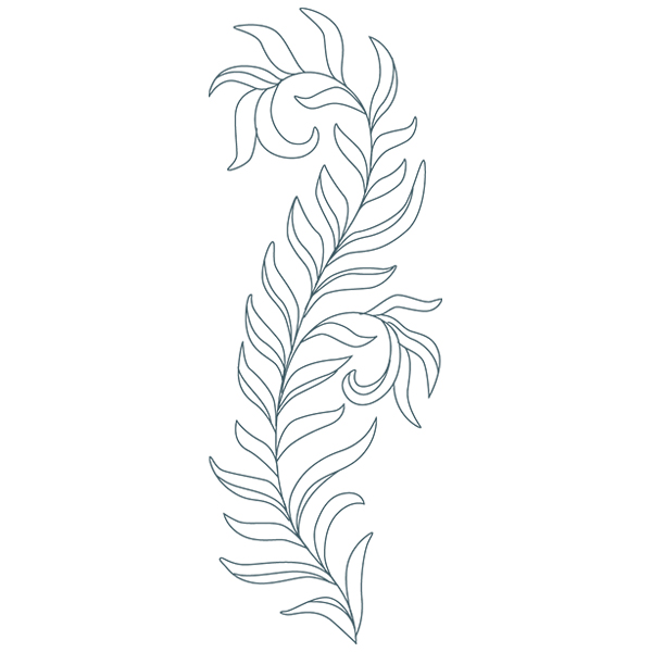 Botanical Treasures - Leafy Stem [SVG, DXF]