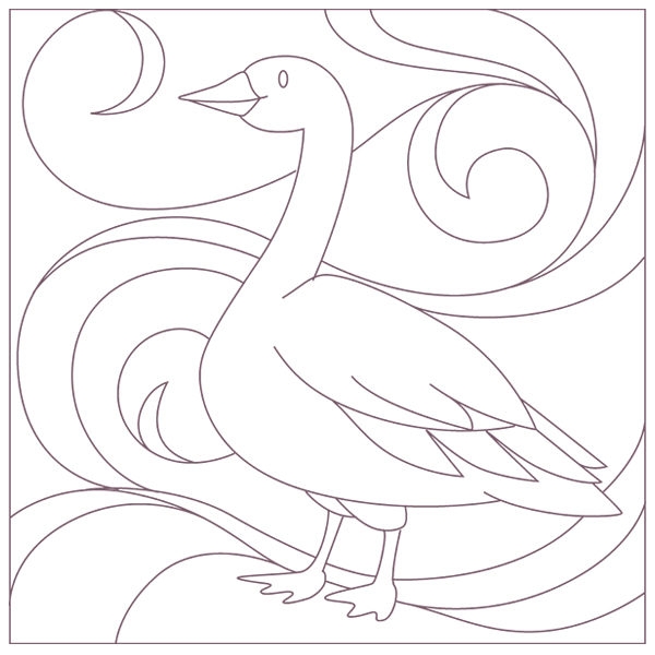 Winter Birds - Snow Goose [SVG, DXF]