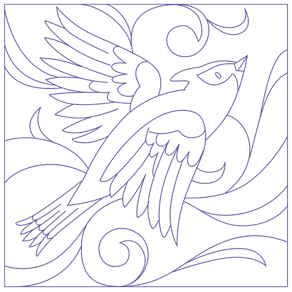 Winter Birds  - Waxwing [SVG, DXF]
