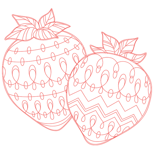 Fresh and Fruity Strawberry [SVG, DXF]