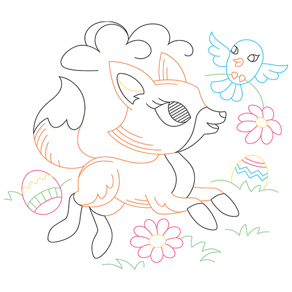 Easter Fox [SVG, DXF]