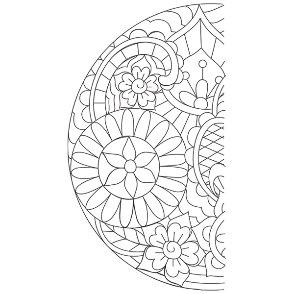 Luna - Waning Quarter Moon [SVG, DXF]