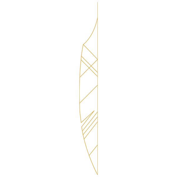 Talisman - Feather Half [SVG, DXF]