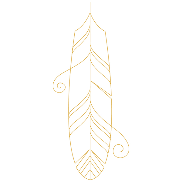 Talisman - Drop Feather [SVG, DXF]