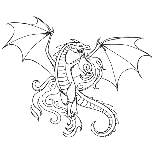 Midnight Magick - Dragon [SVG, DXF]