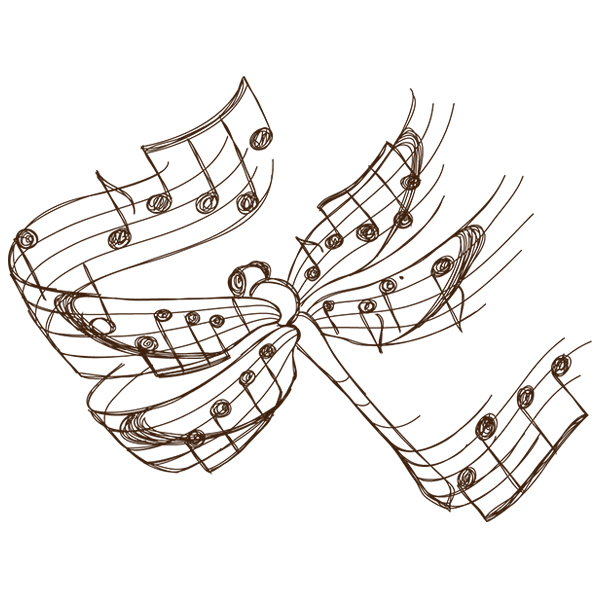 Beautiful Music - Dragonfly [SVG, DXF]