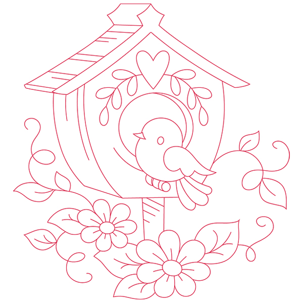Heartfelt Birdhouse [SVG, DXF]