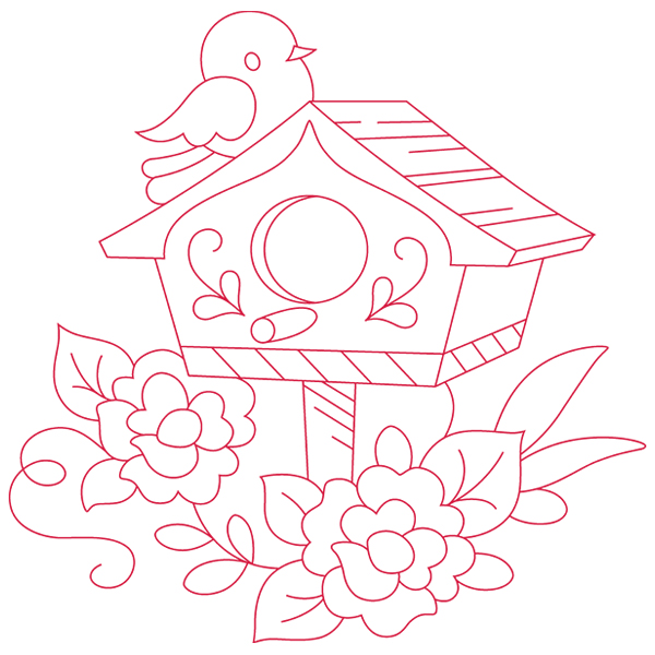 Sweet Little Birdhouse [SVG, DXF]