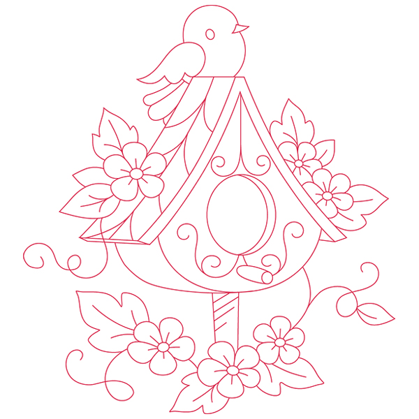 Birdhouse in Bloom [SVG, DXF]