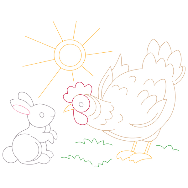 Wednesday Chicken [SVG, DXF]