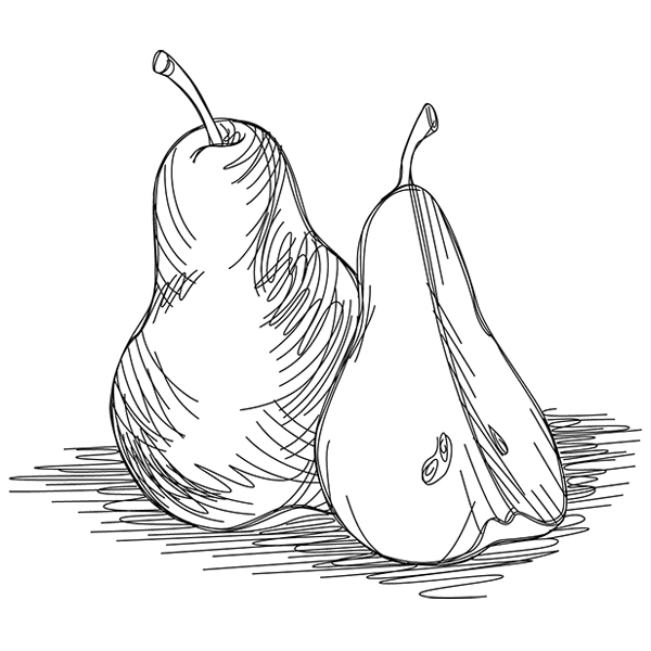 Pear Etching [SVG, DXF]