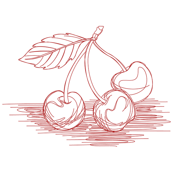 Cherry Etching [SVG, DXF]