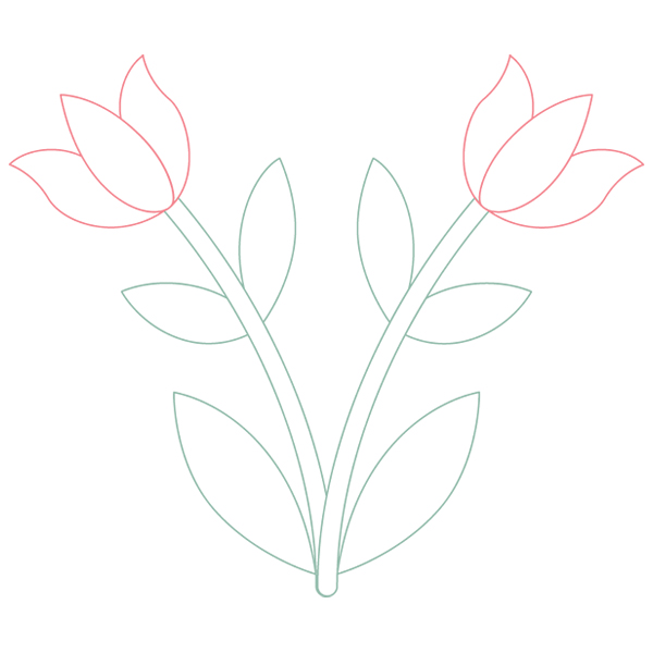 Tulip Accent [SVG, DXF]