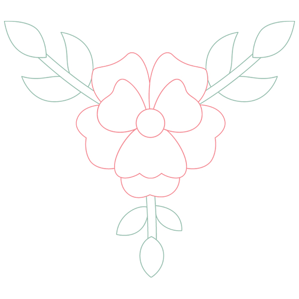 Flower Accent [SVG, DXF]